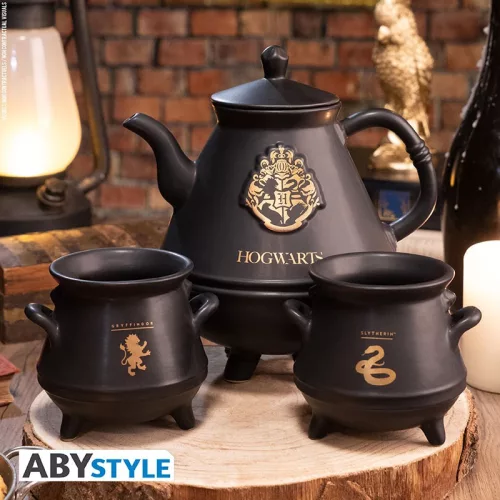 Harry Potter Teáskanna Hogwarts bögrékkel