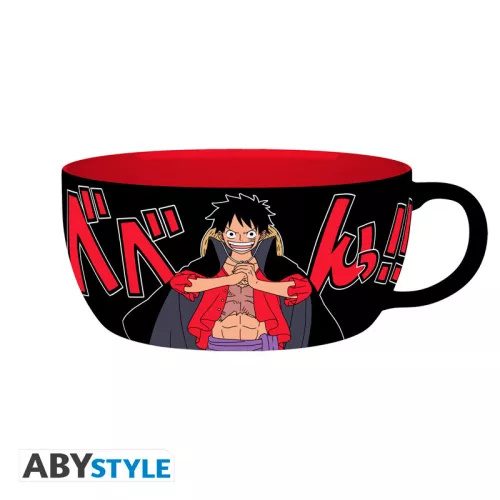One Piece - reggeliző szett - bögre + tál - Luffy