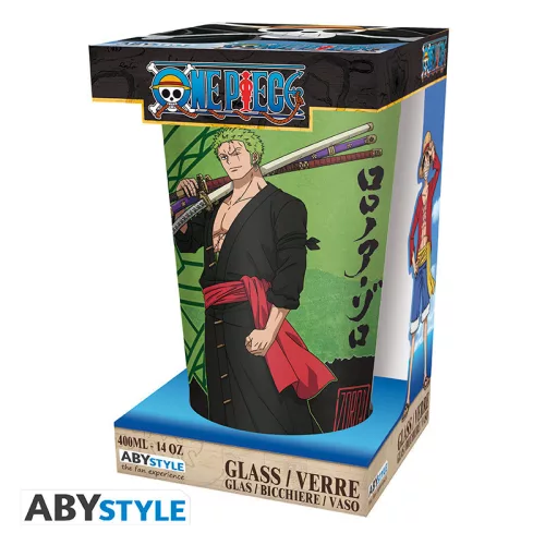 One Piece großes Glas 400 ml Zoro