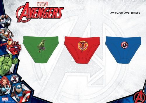 3-dielne chlapčenské bavlnené nohavičky Avengers
