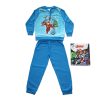Hosszú vékony pamut gyerek pizsama - Bosszúállók - Vasember mintával - Jersey - középkék  - 98
