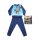 Hosszú vékony pamut gyerek pizsama - Bosszúállók - Vasember mintával - Jersey - sötétkék - 98