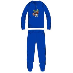   Pigiama invernale spesso per bambini Avengers - pigiama in flanella di cotone - blu medio - 122