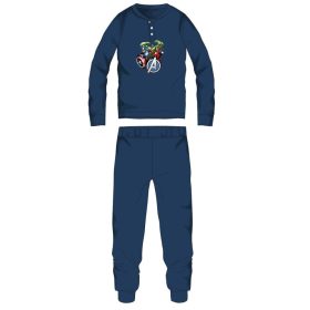   Pigiama invernale spesso per bambini Avengers - pigiama in flanella di cotone - blu scuro - 104