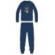 Avengers winter thick children's pajamas - cotton flannel pajamas - dark blue - 110