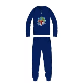   Pigiama per bambini invernale in cotone Avengers - pigiama interlock - blu scuro - 128