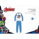 Avengers children's jersey pajamas - cotton pajamas - medium blue