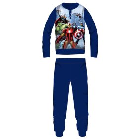   Pigiama in pile Avengers - pigiama invernale spesso per bambini - blu scuro - 110