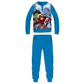   Pigiama in pile Avengers - pigiama invernale spesso per bambini - azzurro - 128