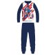 Pigiama lungo e sottile per bambini Avengers - pigiama in jersey di cotone - blu scuro