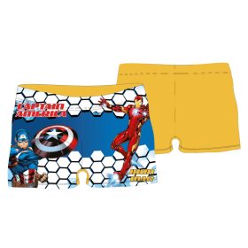 Boxer da bagno per ragazzo Avengers - giallo - 110