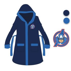  Vestaglia in cotone con cappuccio Avengers per bambini - blu scuro - 110-116