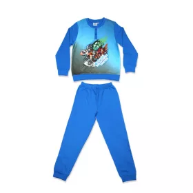   Pigiama invernale per bambini in flanella - Avengers - blu medio - 104