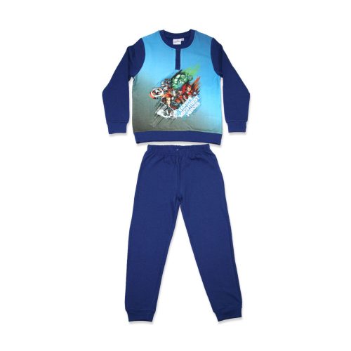 Winter flannel children's pajamas - Avengers - dark blue - 116