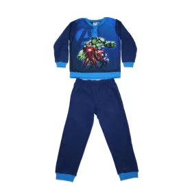   Pigiama per bambini in pile invernale - Avengers - blu scuro - 98