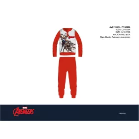   Pigiama per bambini Avengers - pigiama in jersey di cotone - rosso - 104