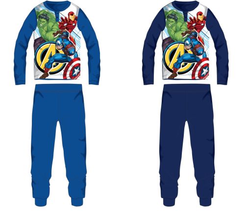 Bosszúállók jersey pamut pizsama - középkék - 104