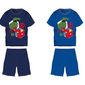   Completo estivo in cotone Avengers - t-shirt e pantaloncini - blu medio - 116