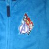 Detský teplý župan - Coral - Avengers - stredne modrý - 128