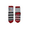 Non-slip children's ankle socks - Avengers - thermal plush - gray-red - 31-34