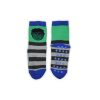 Non-slip children's ankle socks - Avengers - thermal plush - green-grey - 23-26