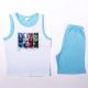 Completo estivo in cotone da bambino dei Vendicatori - set t-shirt e pantaloncini - blu turchese - 122