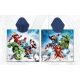 Avengers children's poncho - quick-dry hooded towel - blue-white