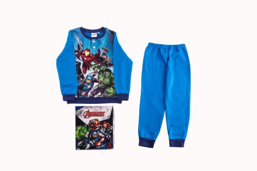 Bosszúállók gyerek pamut pizsama - flanel pizsama - sötétkék - 122