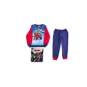   Hrubé bavlnené detské pyžamo - Avengers - tmavo modro-červené - 104