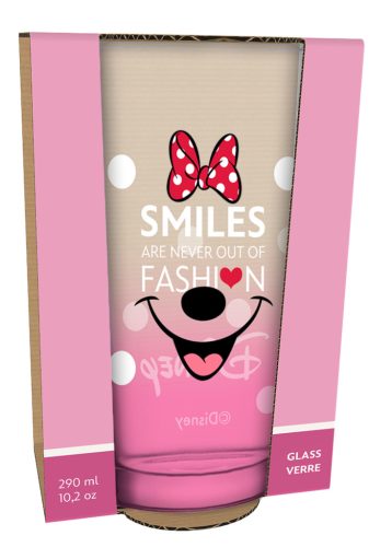Minnie egér prémium üveg pohár - 290ml