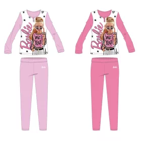   Barbie pamut jersey gyerek pizsama - világosrózsaszín - 116