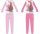 Barbie pamut jersey gyerek pizsama - világosrózsaszín - 122