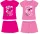 Barbie pamut nyári együttes - póló-rövidnadrág szett - pink - 116