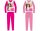 Barbie jersey pamut pizsama - pink - 122