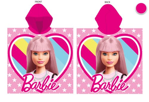 Barbie 55x110 cm fast -drying poncho