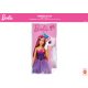 Telo mare per bambini Barbie - 100% cotone - 70x140 cm - rosa