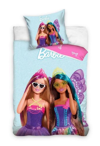 BARBIE Pillangó Ágyneműgarnitúra 100% pamut 140x200 + 65x65