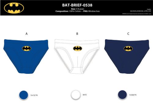 Chlapčenská spodná bielizeň Batman - 3-dielna bavlnená spodná bielizeň - 110-116