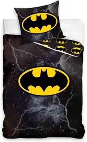 BATMAN villám Ágyneműgarnitúra 100% pamut 140x200 + 65x65