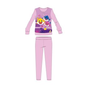 Baby Shark téli pamut gyerek pizsama - interlock pizsama 