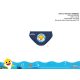 Fondo per bagnetto Baby Shark per ragazzi - blu scuro - anni '80