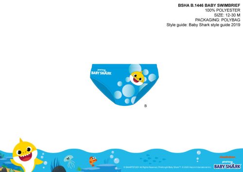 Slip da bagnetto Baby Shark per ragazzi - azzurro - 92