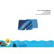 Boxer da bagno per bambino Baby Shark - azzurro - 86