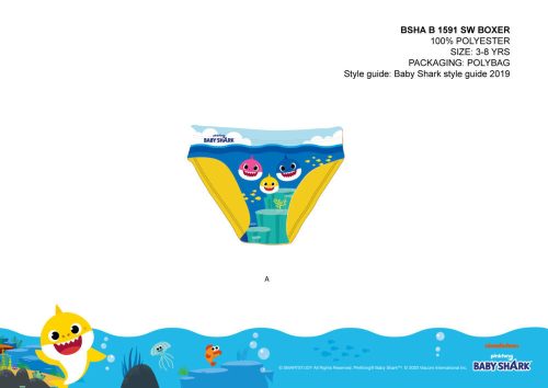Fondo da bagno Baby Shark per ragazzi