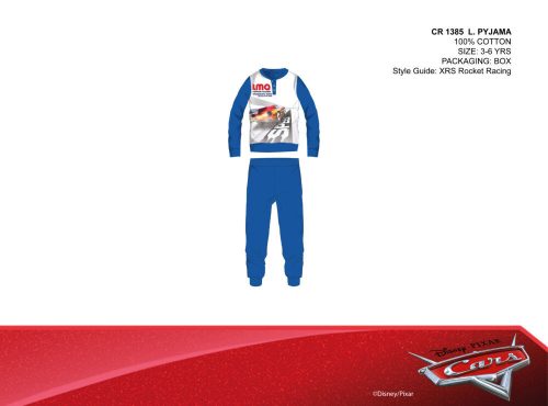 Disney Verdák vékony pamut gyerek pizsama - jersey pizsama - középkék - 110