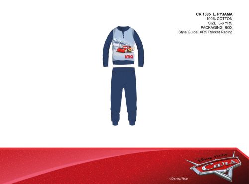 Disney Verdák thin cotton children's pajamas - jersey pajamas - dark blue - 98