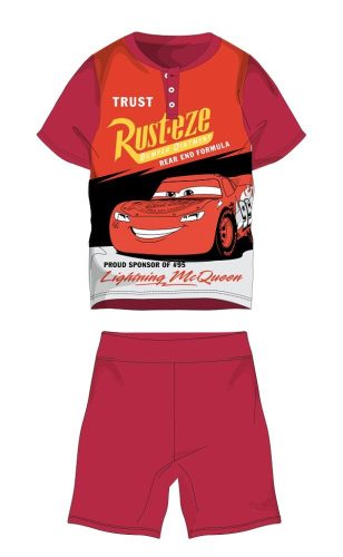 Disney Verdák nyári rövid ujjú gyerek pizsama - pamut jersey pizsama - piros - 116