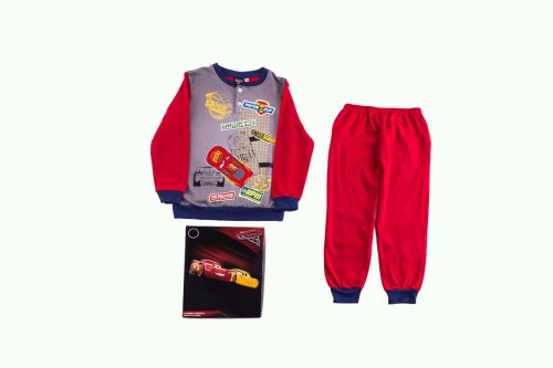 Verdák gyerek pamut pizsama - flanel pizsama - piros - 116