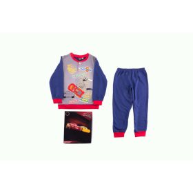 Verdák gyerek pamut pizsama - flanel pizsama - sötétkék - 98