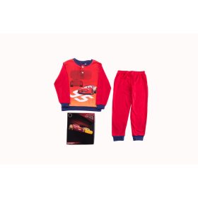 Verdák gyerek pamut pizsama - interlock pizsama - piros